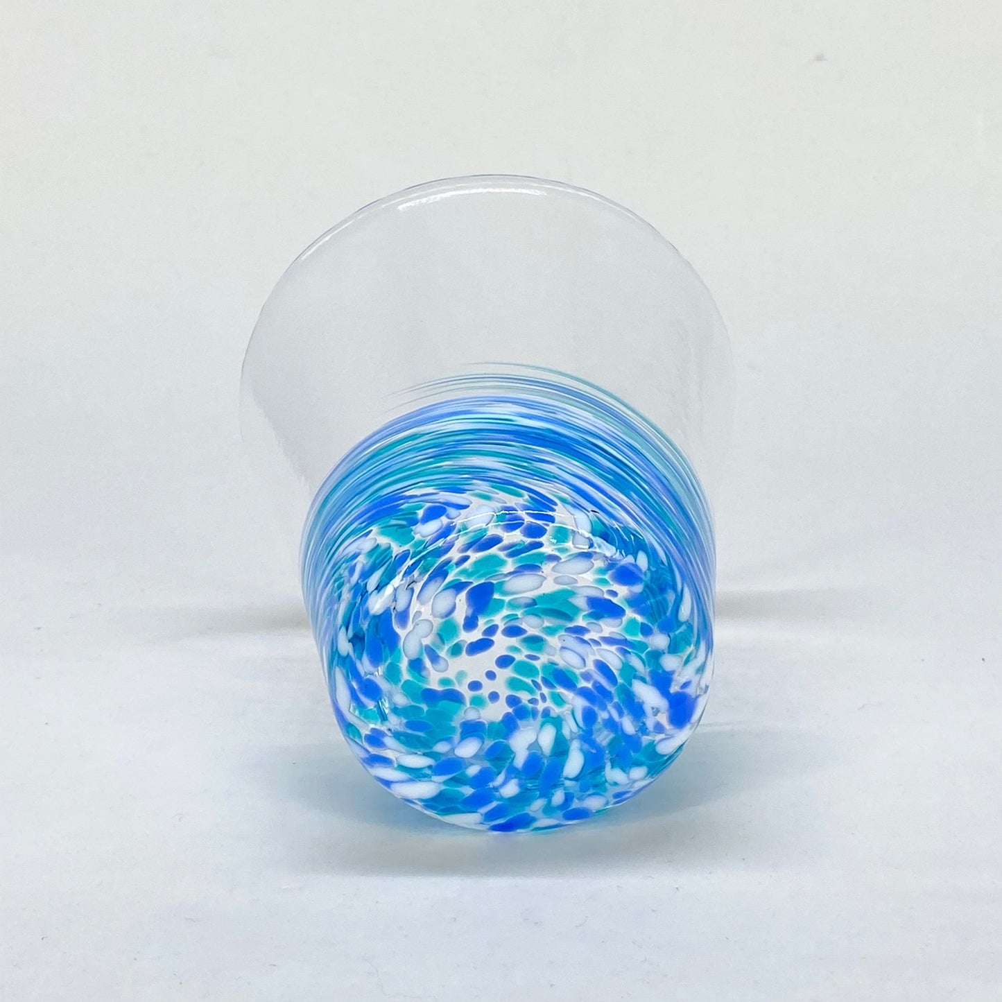 DAYFLOWER HANDBLOWN GLASS TUMBLER