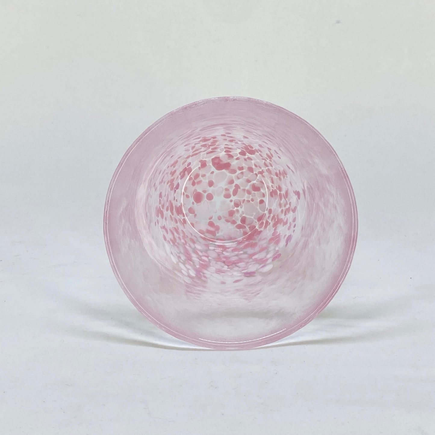 CHERRY BLOSSOMS HANDBLOWN GLASS TUMBLER