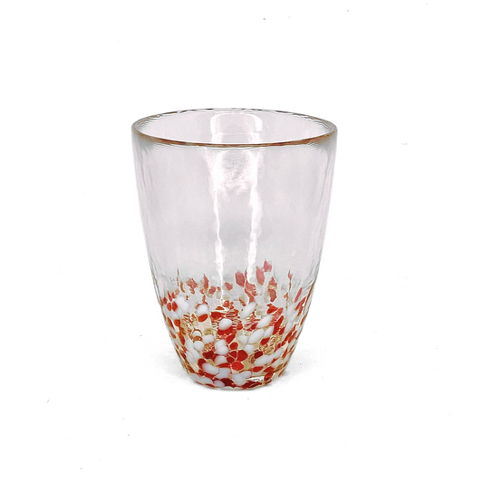 TALL AOMORI RED APPLE HANDBLOWN GLASS TUMBLER