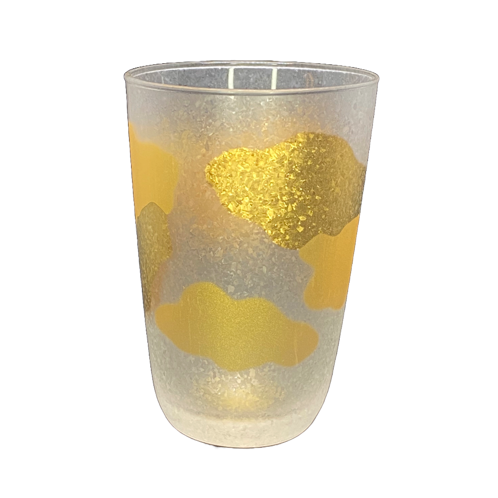 PREMIUM GOLDEN CALICO CATS PAW GLASS