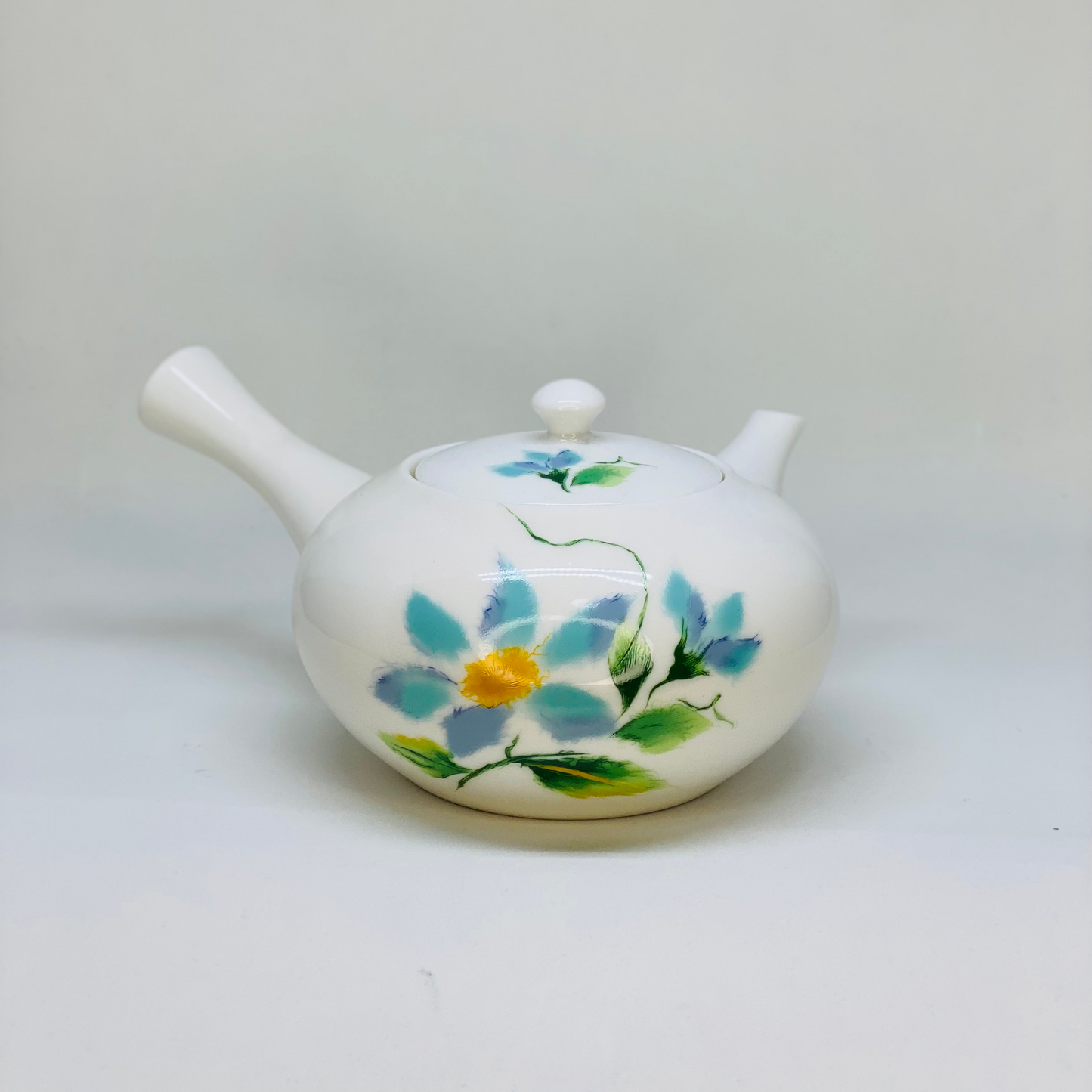 Blue & Yellow Side-handle Teapot